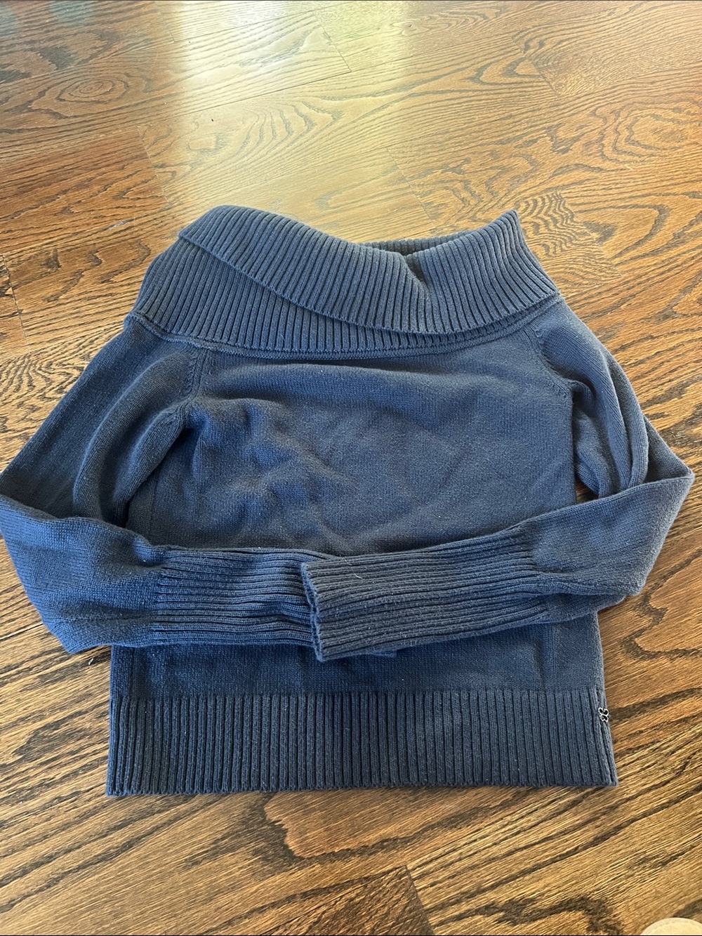 Aritzia Sunday Best Topaz Cotton Cashmere Off Shoulder Sweater